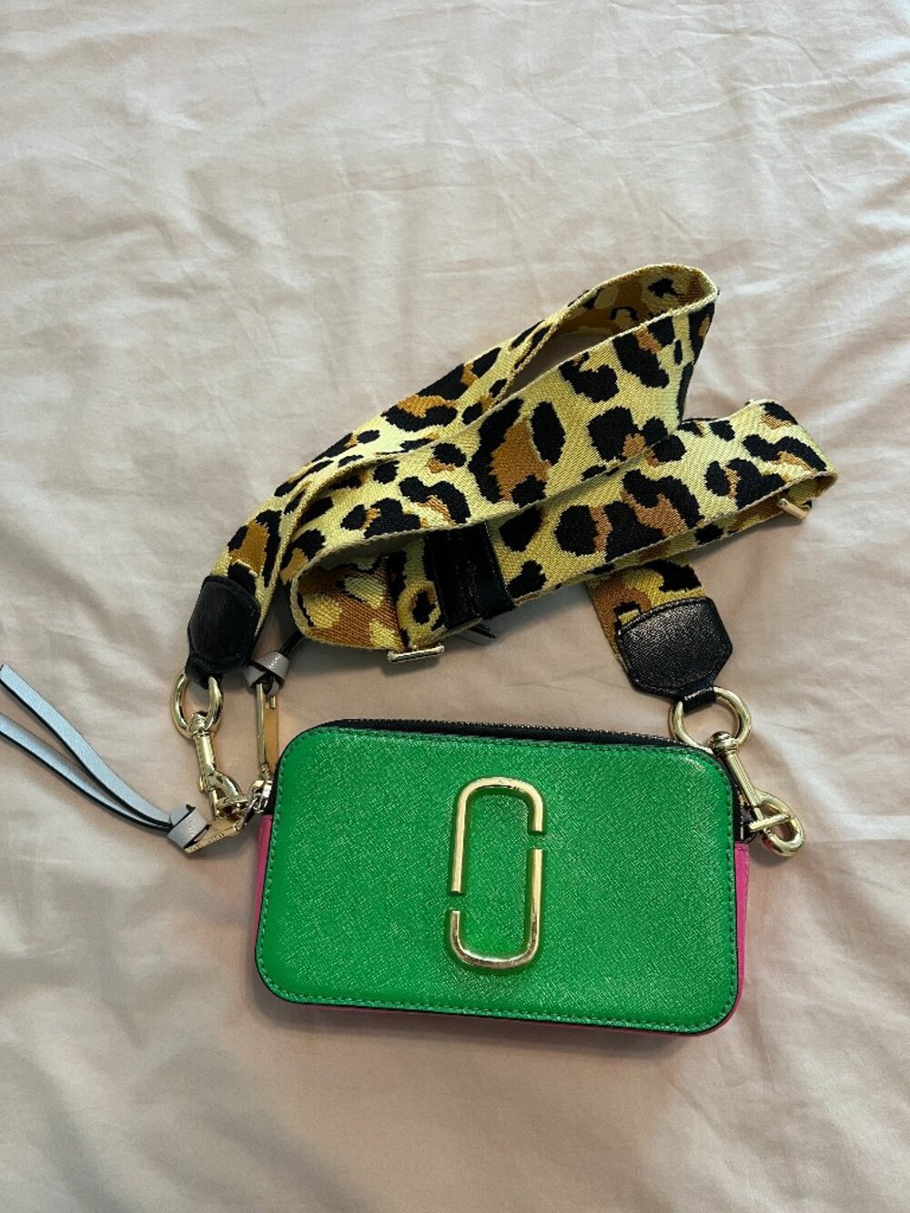 Marc Jacobs Snapshot Bag - Green and Pink - Picture 5 of 9